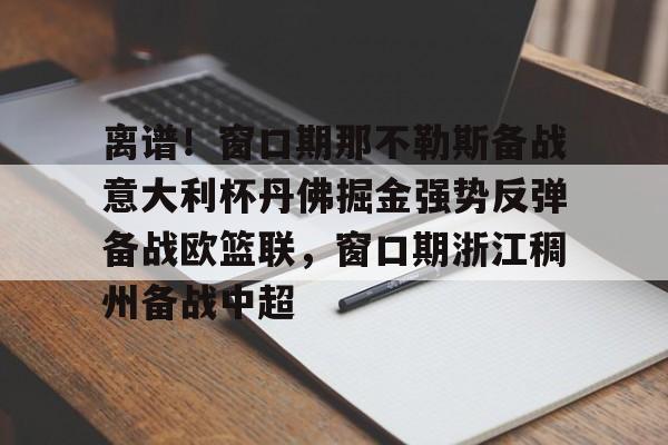 九游体育-包含离谱！窗口期那不勒斯备战意大利杯丹佛掘金强势反弹备战欧篮联，窗口期浙江稠州备战中超的词条